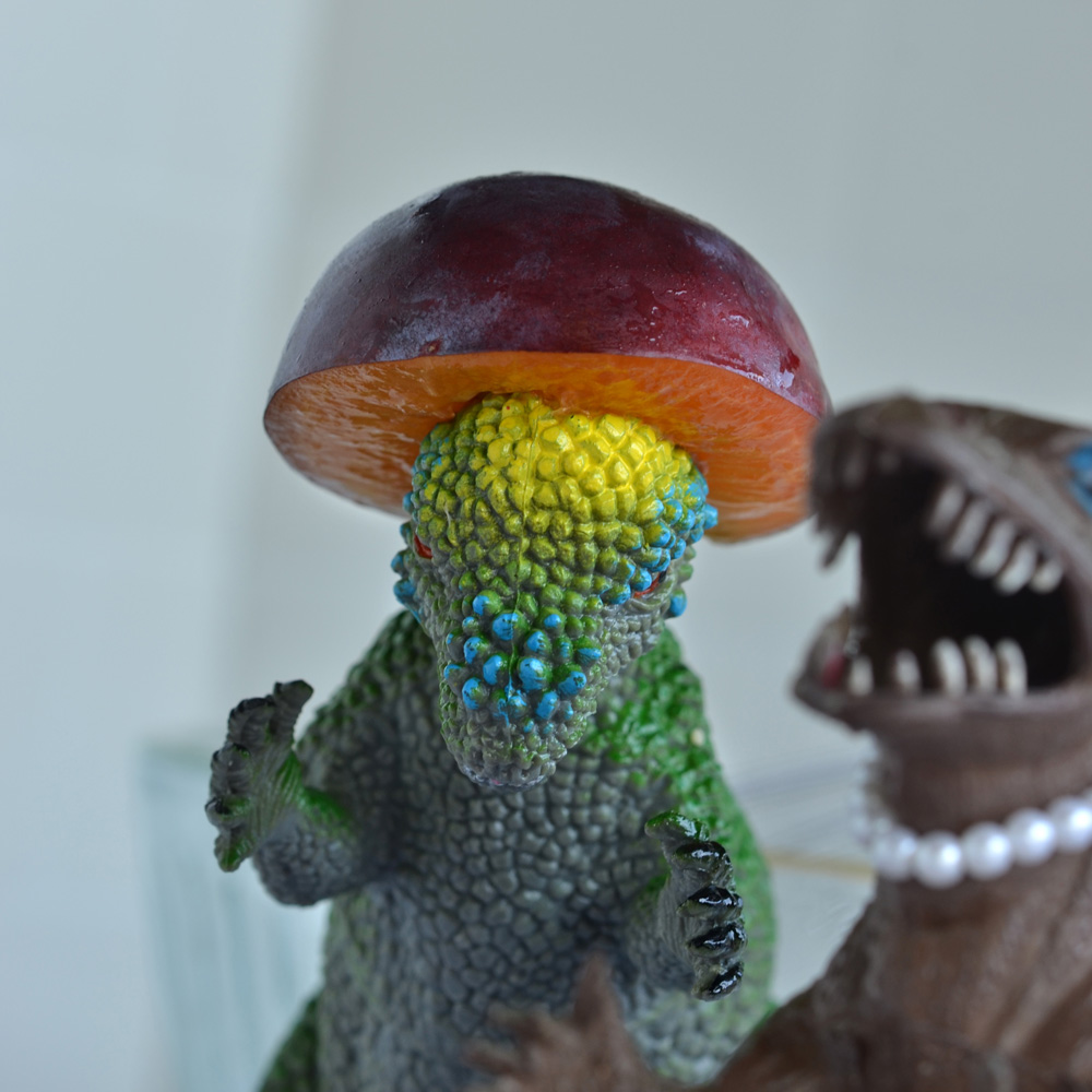 Pachy with plum on head