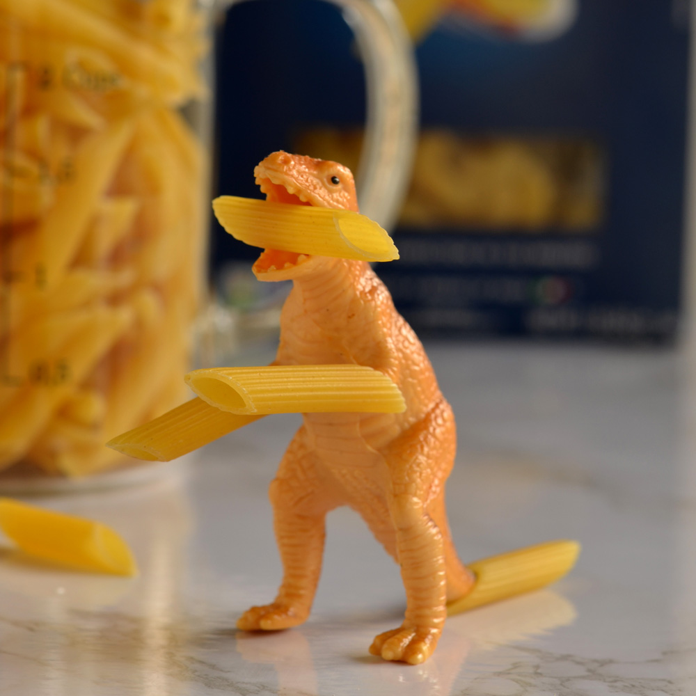 Blondie with penne pasta